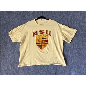 Vintage 1987 ASU Rose Bowl Champions T-Shirt Sportswear Yellow XL Single Stitch
